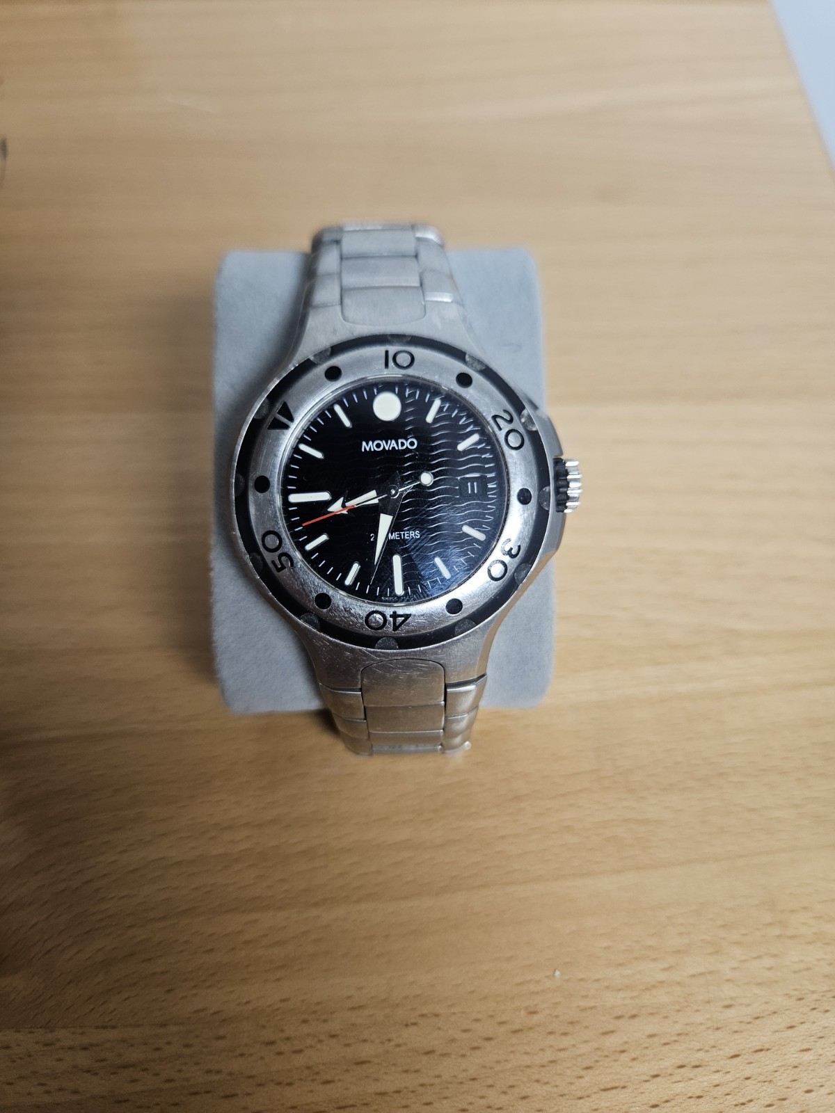 Movado Series 800 Black Dial Watch