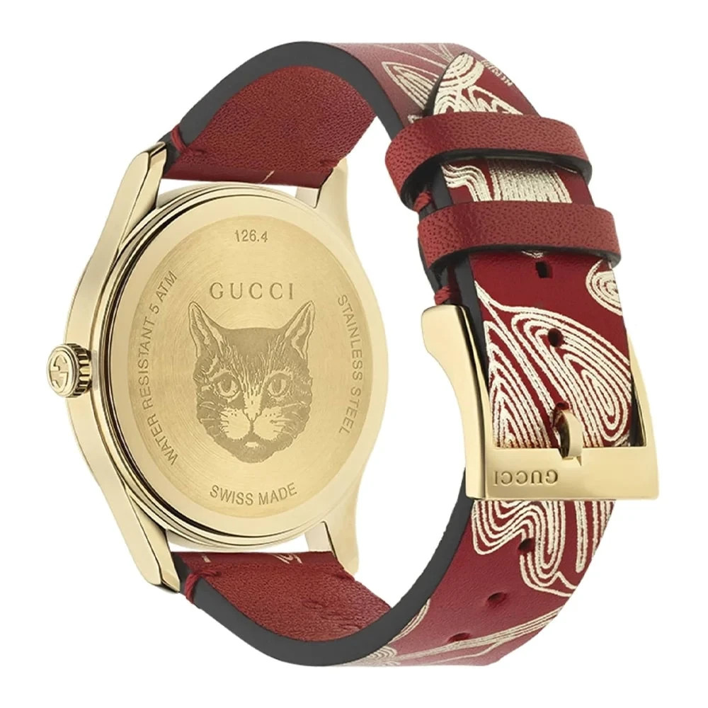 Gucci Women’s G-Timeless Red Butterfly Dial Ladies Watch YA1264054 ($1100 MSRP)