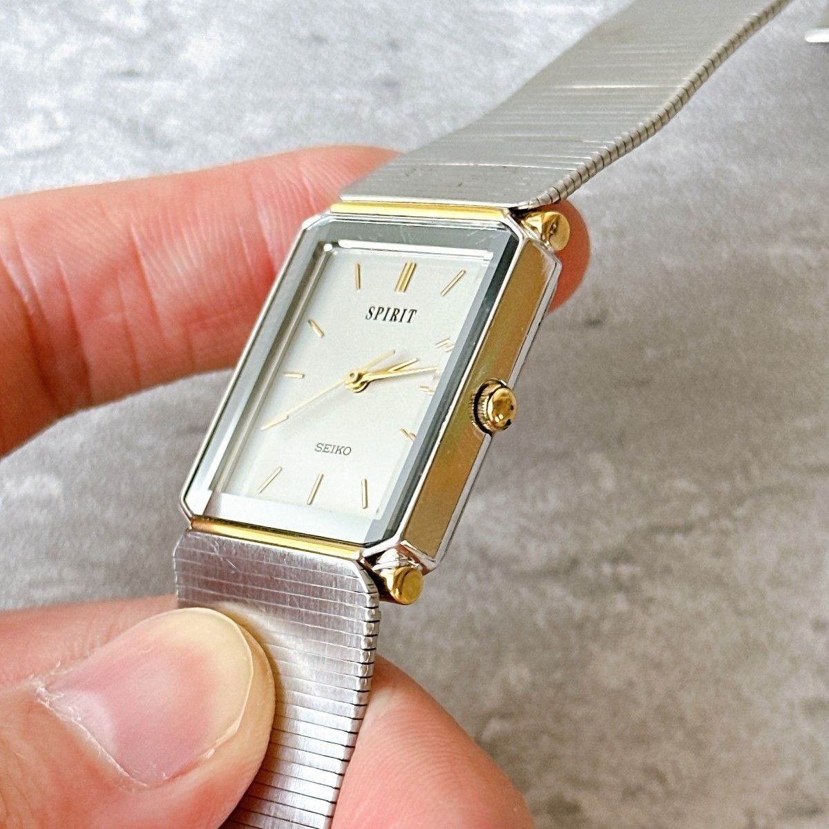 SEIKO Spirit Men’s Watch Square Tank Vintage