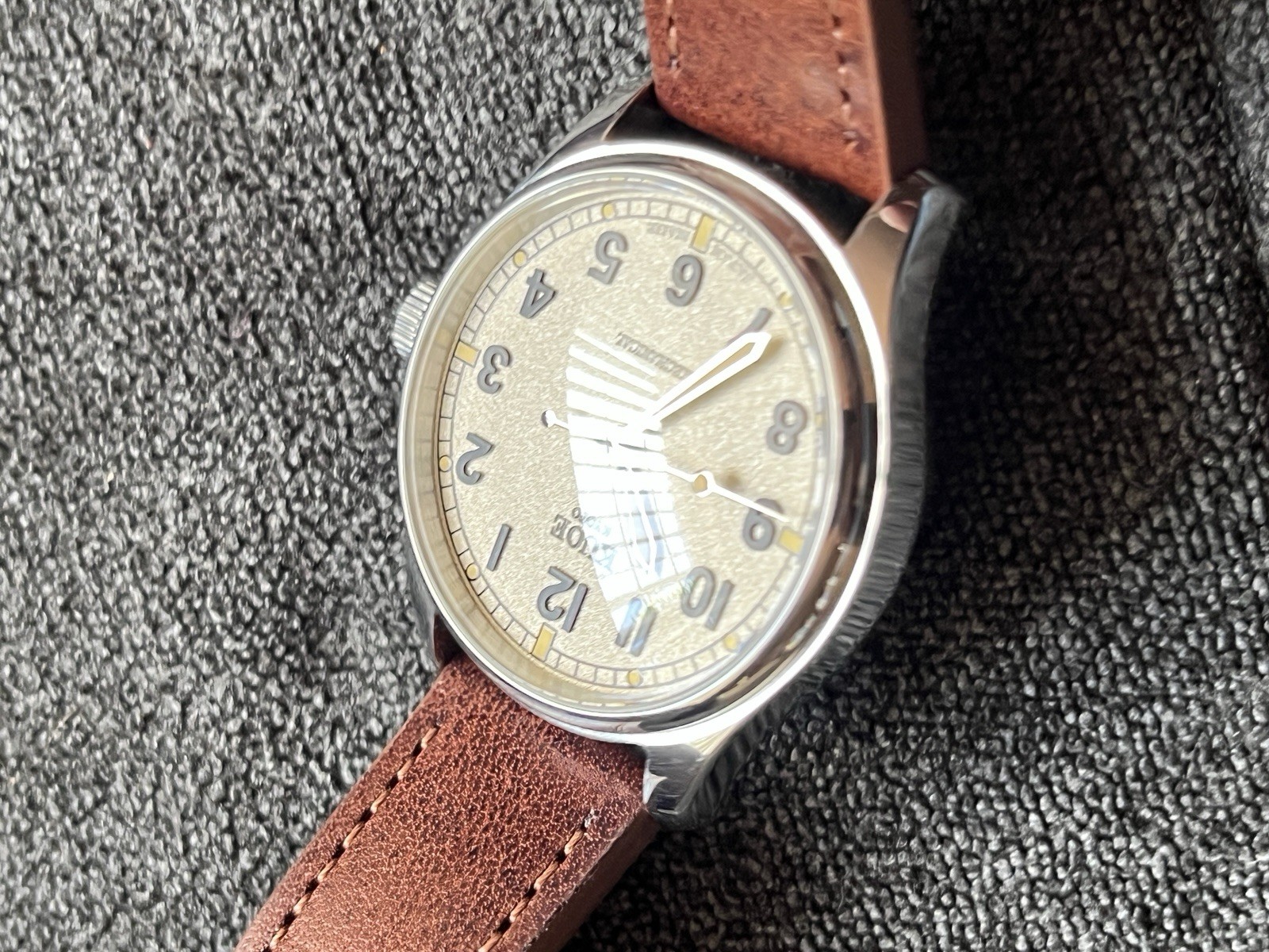 KUOE OLD SMITH 90-002 No-date Automatic Italian Leather belt Unisex 35mm