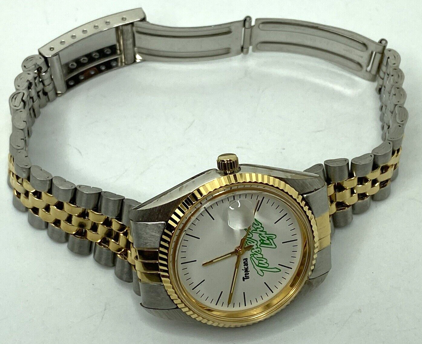 Tropicana Twister Light Wrist Watch Vintage Collectible Needs Battery