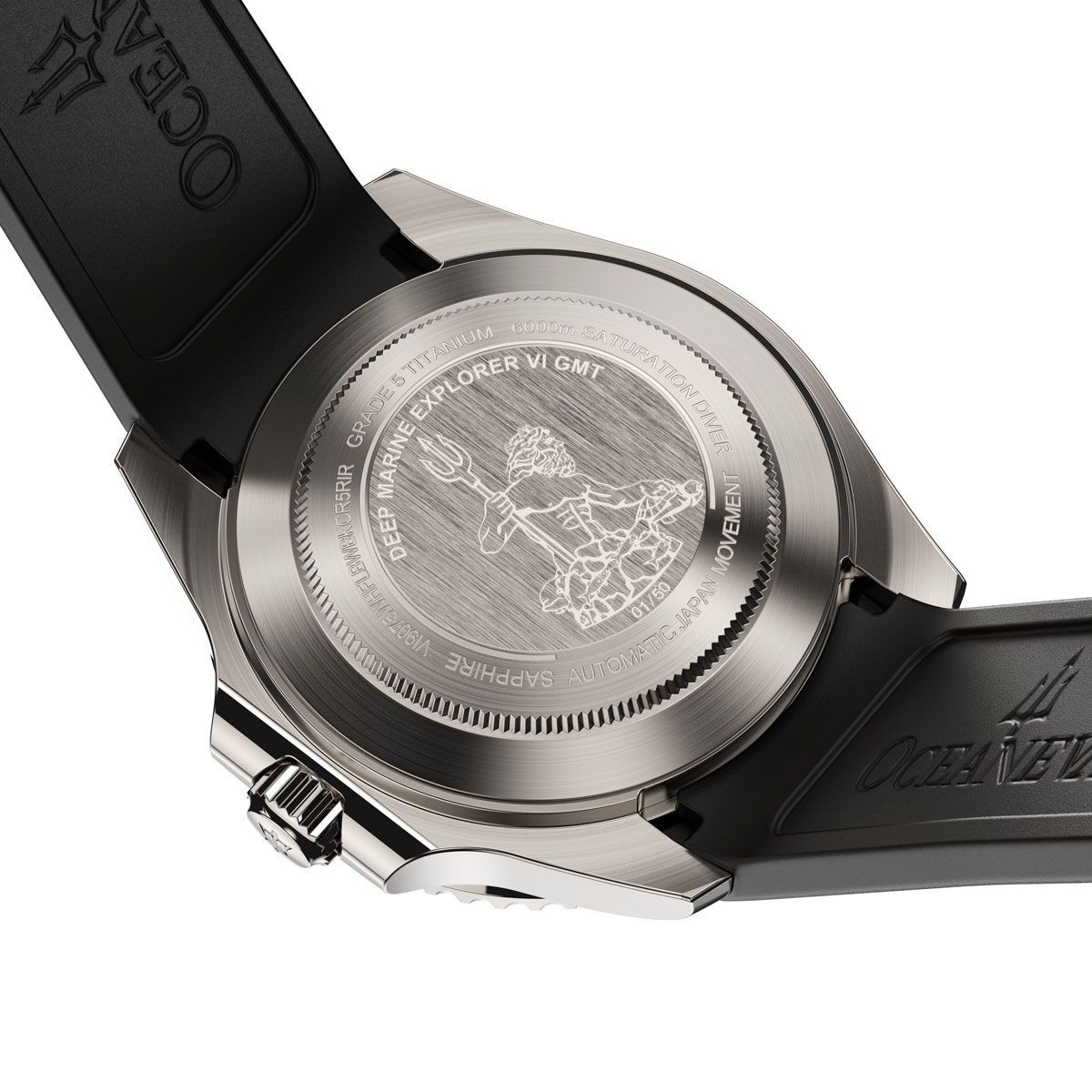 Oceaneva Deep Marine Explorer VI 6000m Titanium Blue Automatic Watch