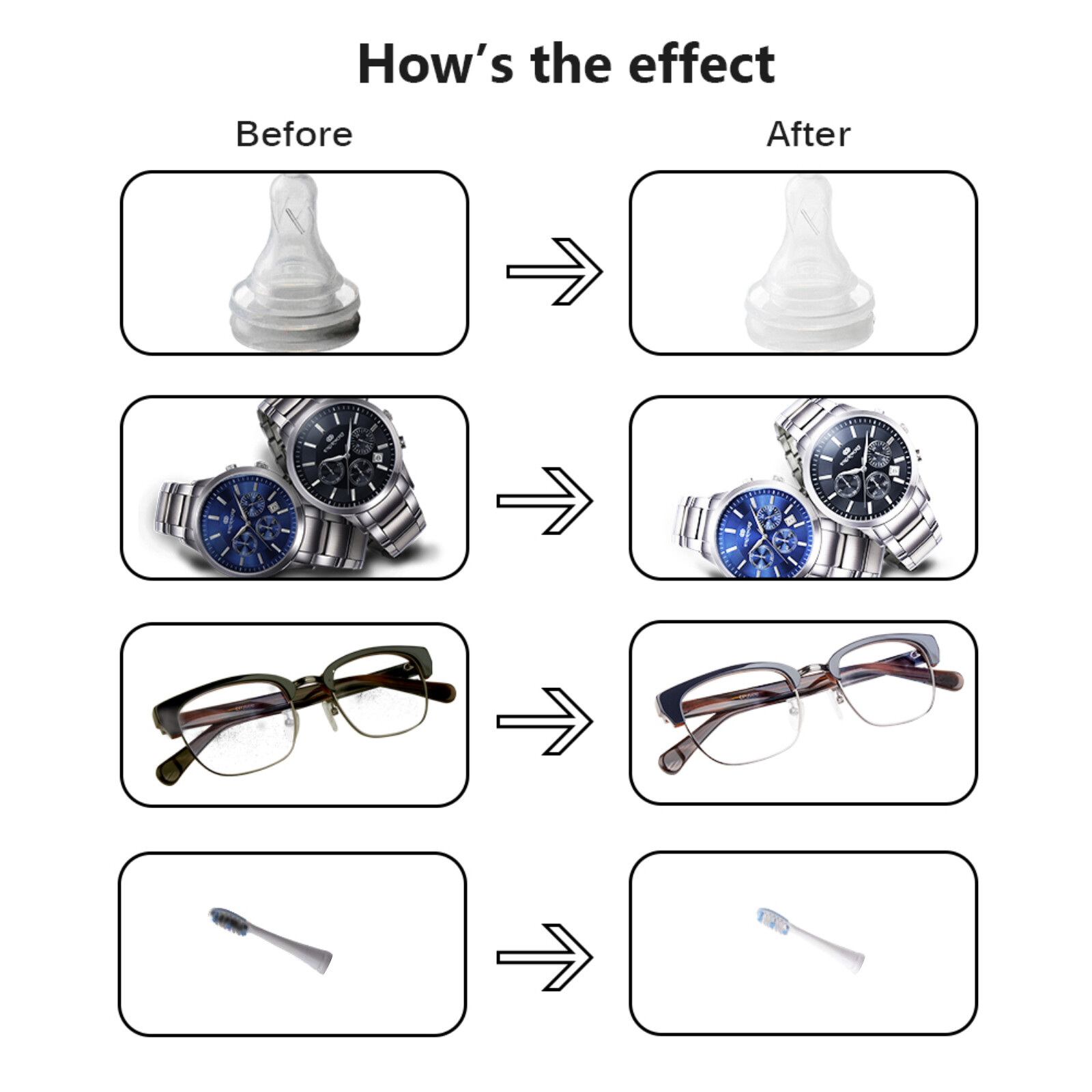 Ultrasonic Cleaner Jewelry Watch Glasses Coin Cleaning Machine Stainless Steel