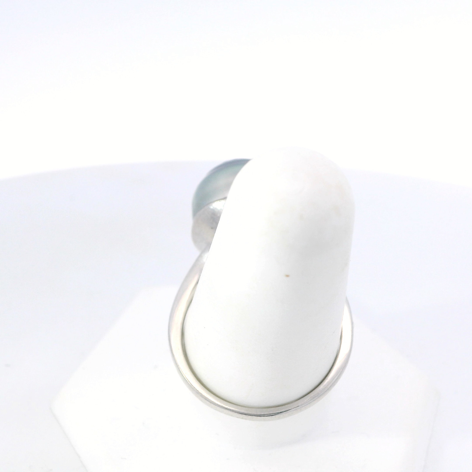925 Sterling Silver 13.4mm Genuine Natural Tahitian Pearl Ring Size 9