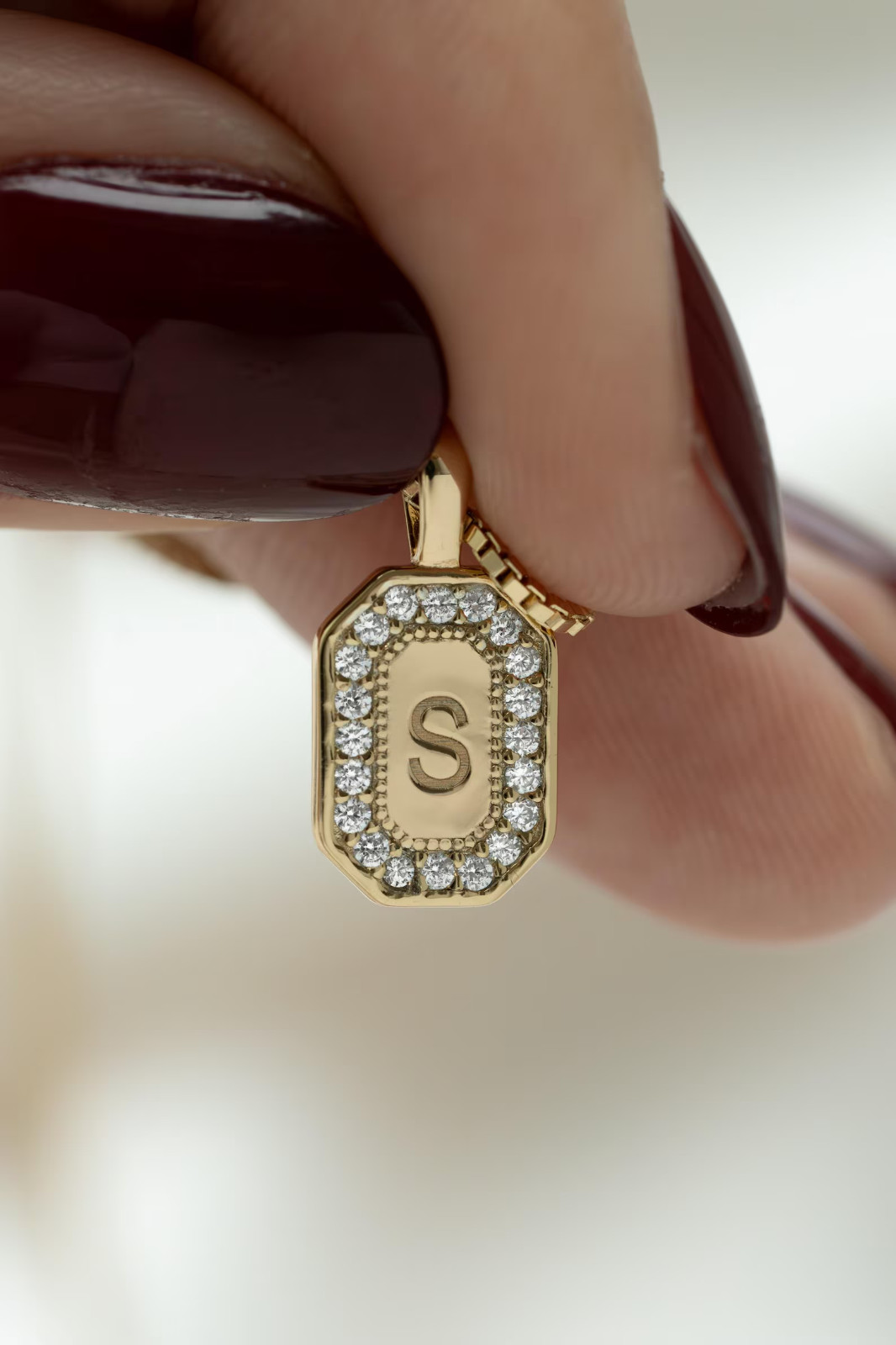 1.60 ct Round Cut Simulated Diamond Customized Pendant 14k Yellow Gold Plated