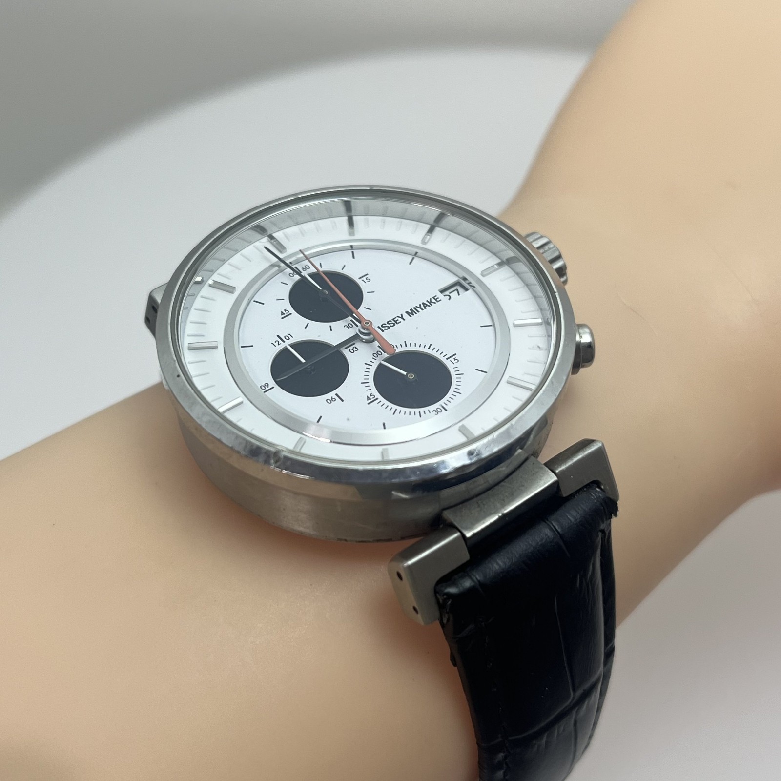 Seiko Issey Miyake W Satoshi Wada Chronograph VK67 Japan Designer Watch Qz #591B
