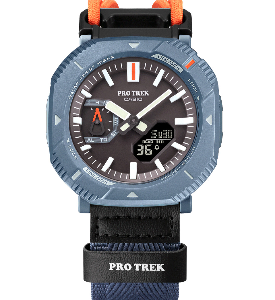 CASIO PROTREK PRJ-B001B-2JF Hiker Line Gray Tough Solar Diver 100m NEW Japan Wat