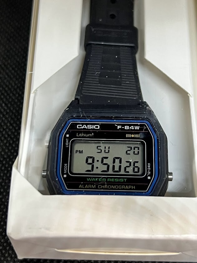 CASIO Watch Standard F-84W-1QJH Black Simple Designed Watch From JAPAN Digital