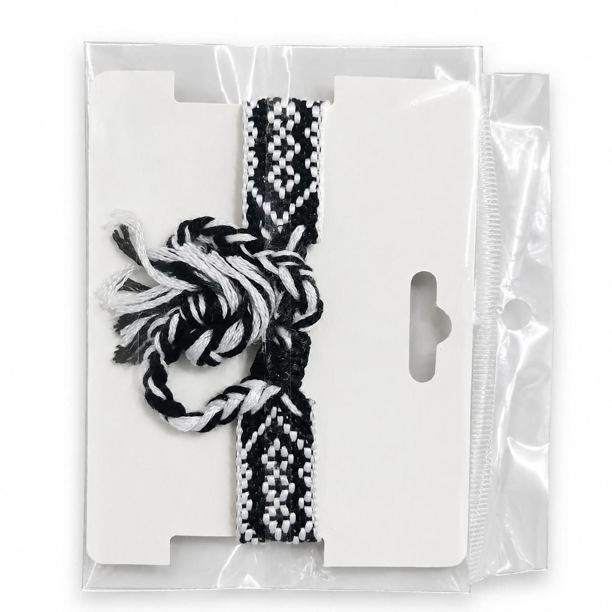 Palestine Map Flag Woven Bracelet Black White Adjustable Souvenir Wristband