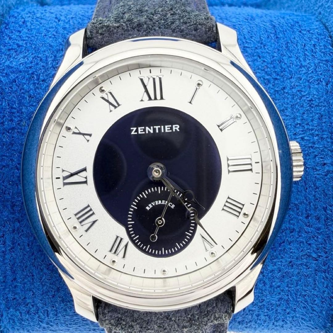 [Mint] ZENTIER Z4ST REVERENCE Men’s Manual White Dial Moonphase Extra From JAPAN