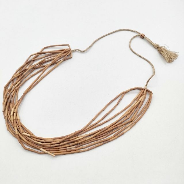 JURGEN LEHL Bamboo bamboo Necklace beige 6-0221G∞