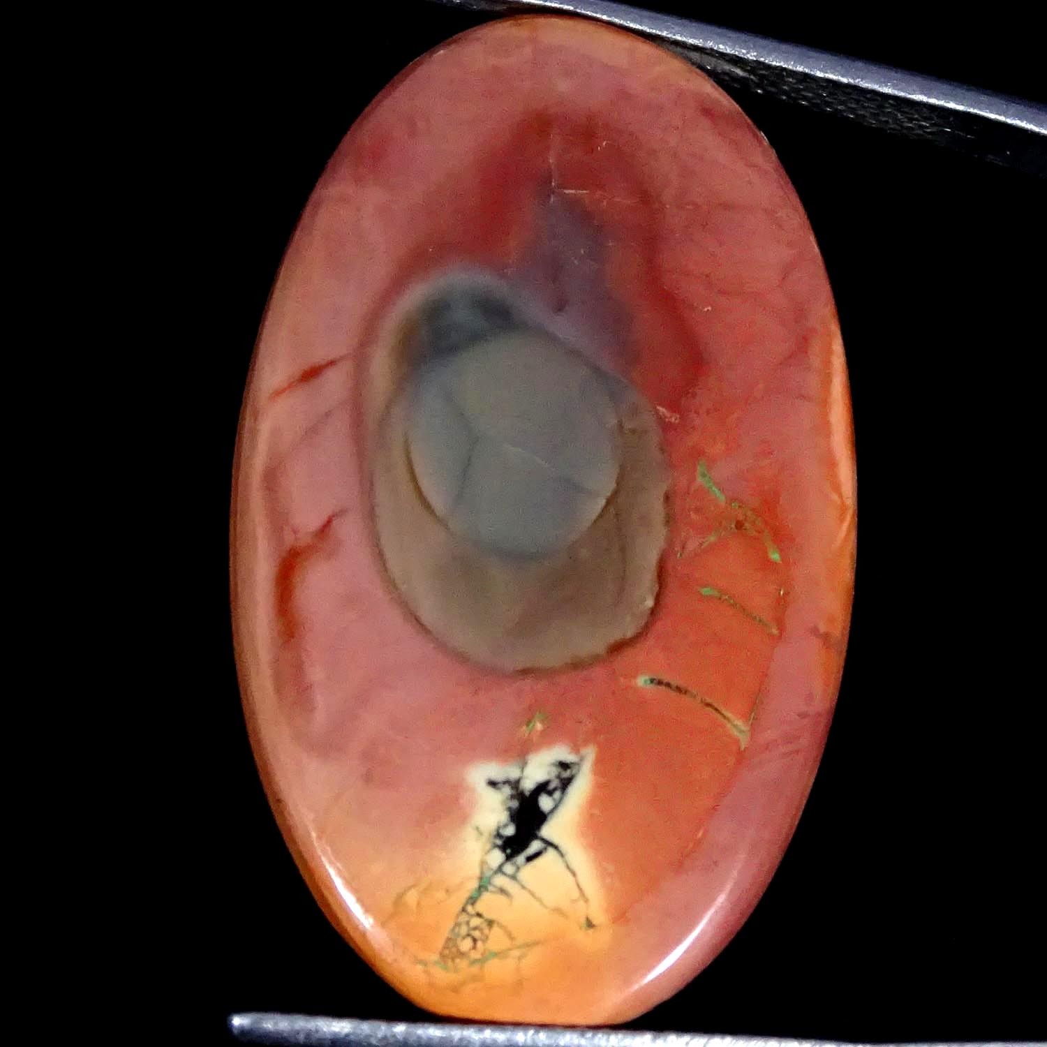 23.10Cts 100% Natural Jewelry Making Imperial Jasper Oval Cabochon 20X34X4MM