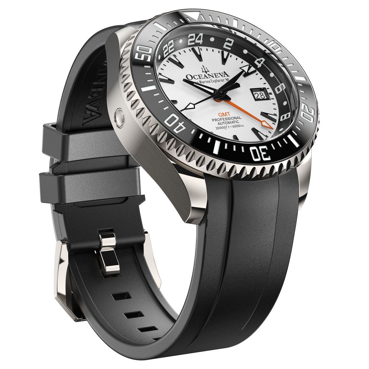 Oceaneva Deep Marine Explorer VI 6000m Titanium Blue Automatic Watch
