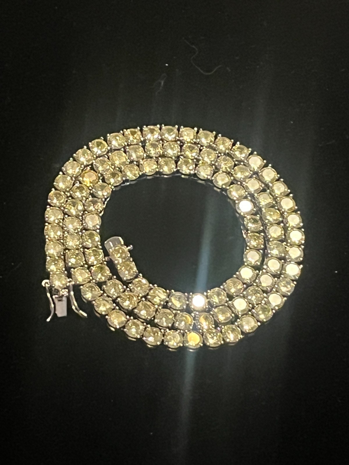 Colored Zirconia Tennis Necklaces ICED OUT Jewelry