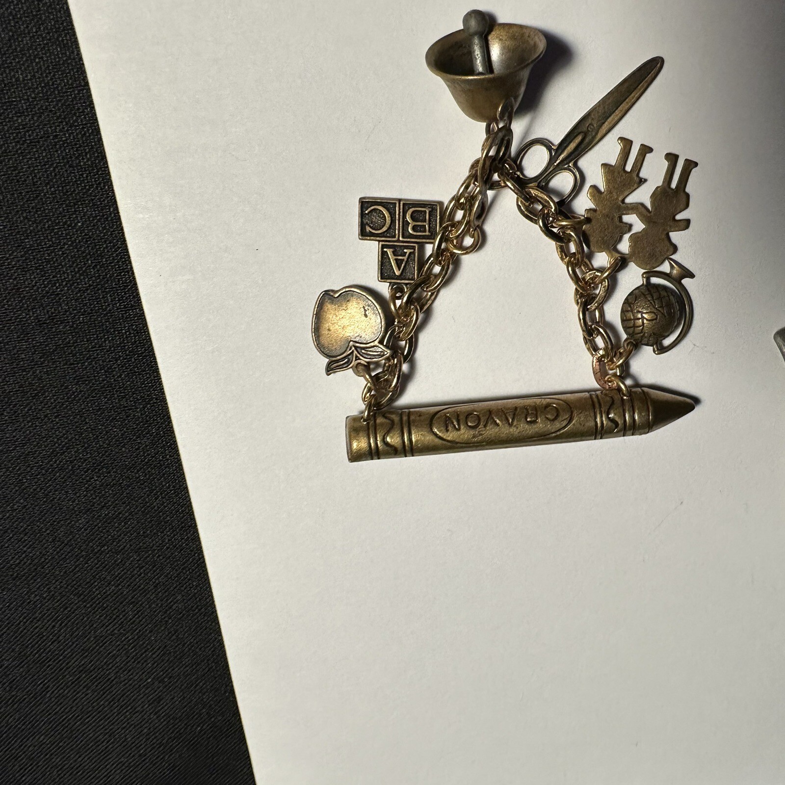 Lot Of 2 Brooch Pins Teaching / School / Teacher Related 1 Signed AJC