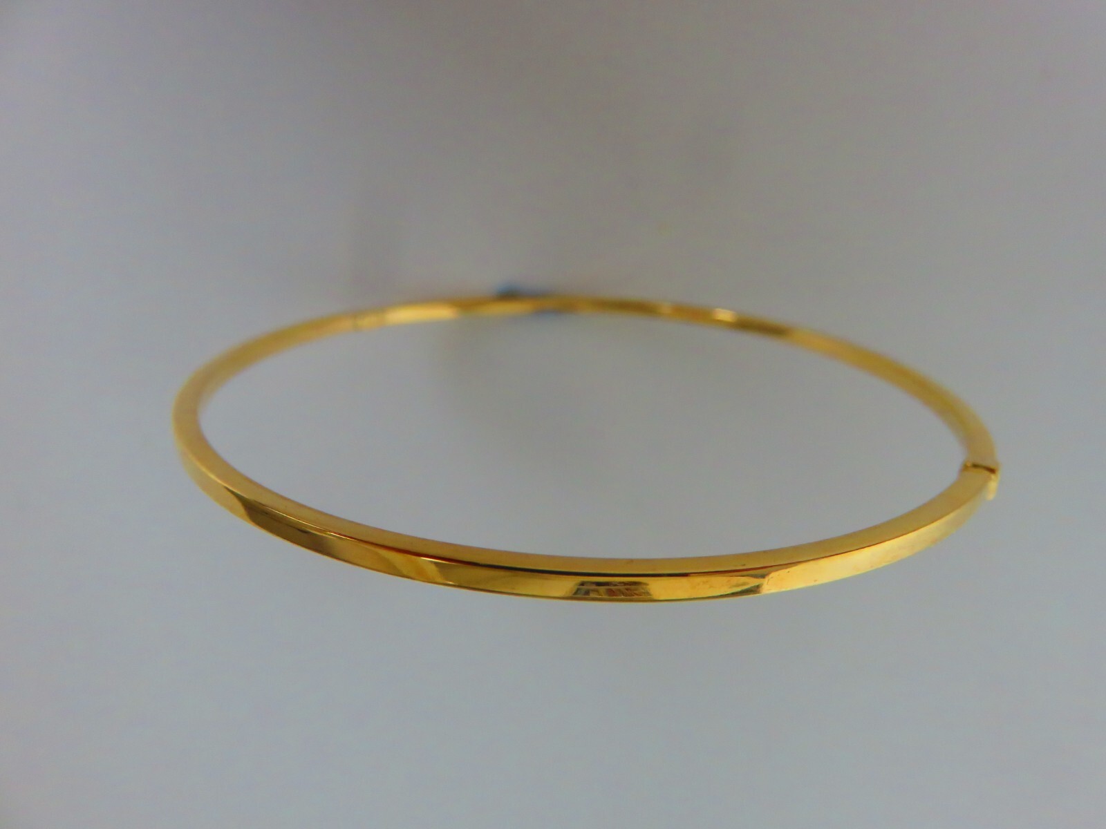 Gold Slave Bangle 2mm Ladies 9 Carat Yellow Gold 62mm Diameter NEW ARRIVAL