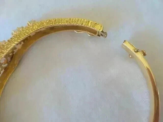 3.00Ct Oval Cut Natural Fire Opal Women’s Bangle Bracelet 14K Yellow Gold Plated