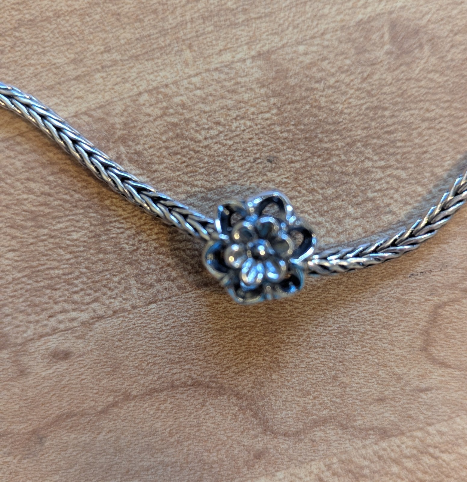 Authentic Retired TrollBeads Zucchini Flower bead