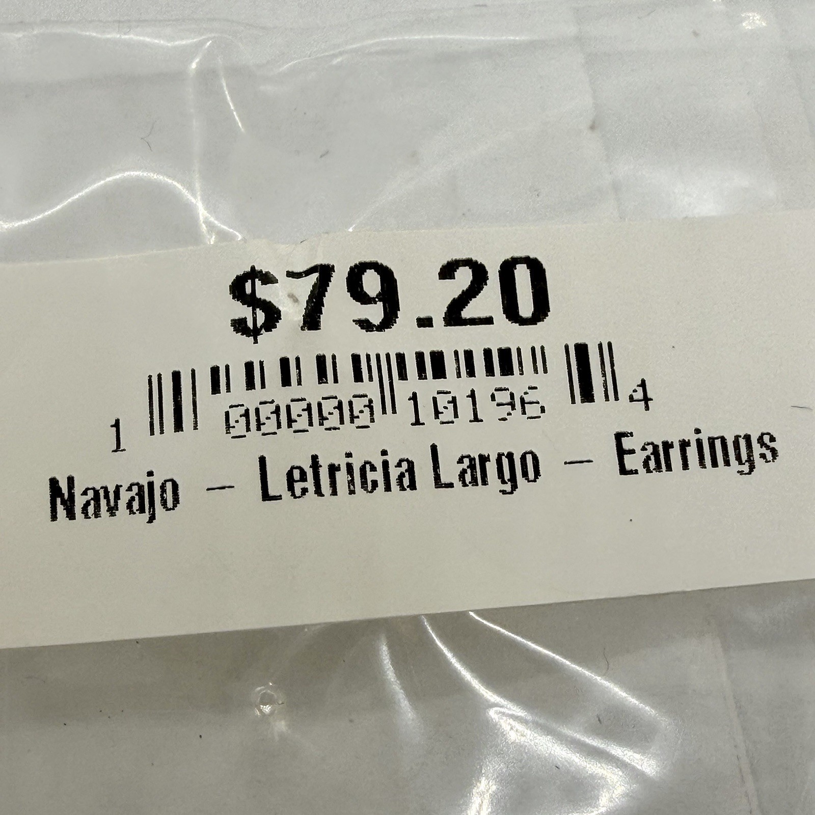 Native American Sterling Silver Turquoise Dangle Stud Feather Earrings by Largo