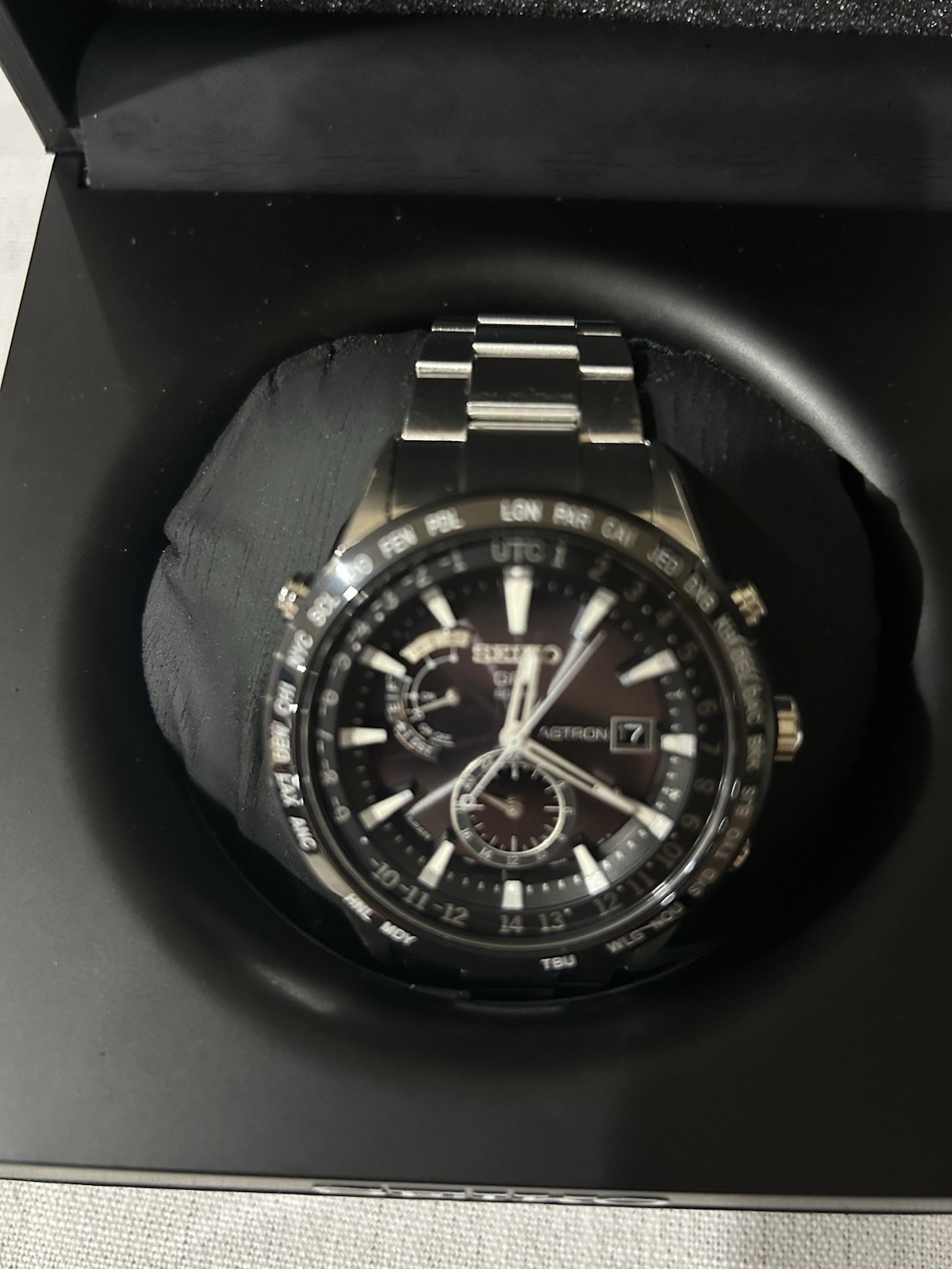 SEIKO Astron GPS Solar Radio Solar Watch Men’s . With Box And Manual