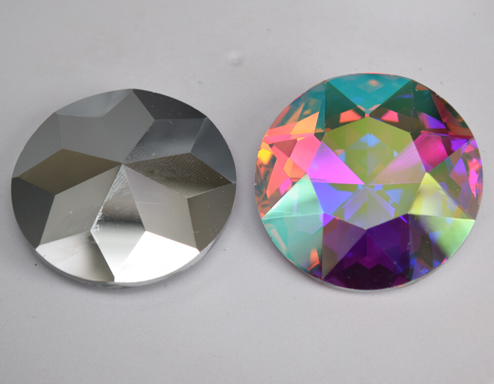 4pcs 50mm Large Stone Rhinestone Crystal Withcford Faceted Glass Jewels