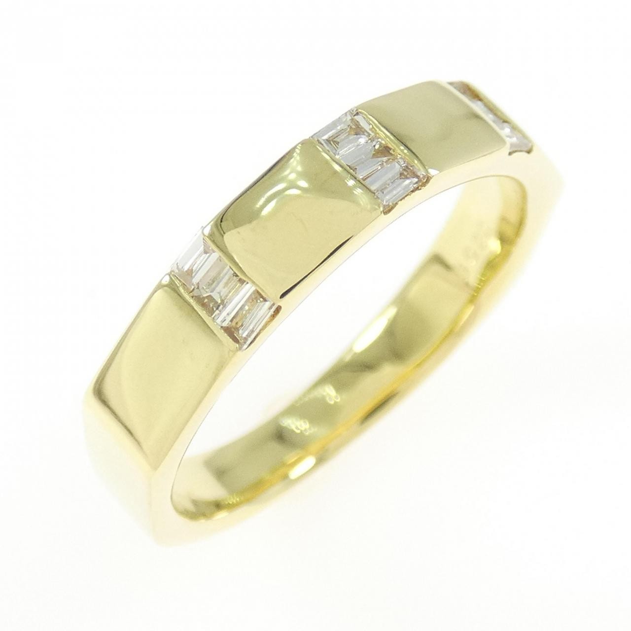 Authentic K18YG Diamond Ring 0.20CT #260-007-833-7541