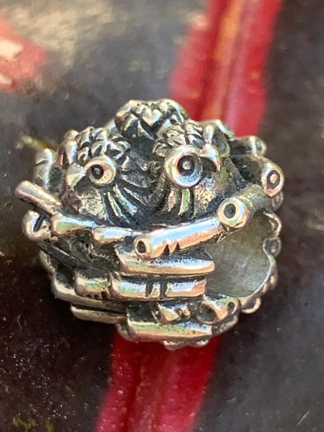 Redbalifrog Owl’s Nest Silver Charm