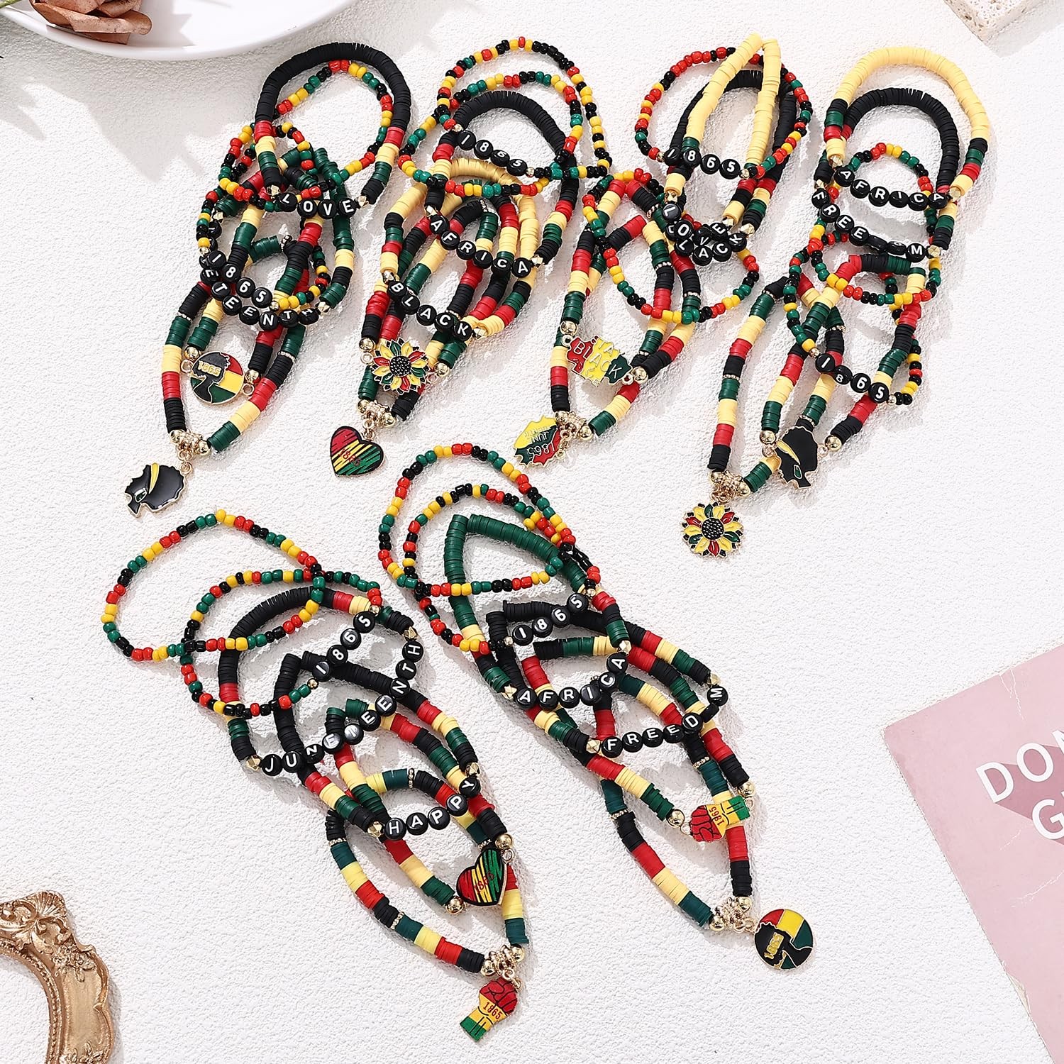 36Pcs Juneteenth Bracelets bulk for Women Juneteenth Day Party Favors Freedom…
