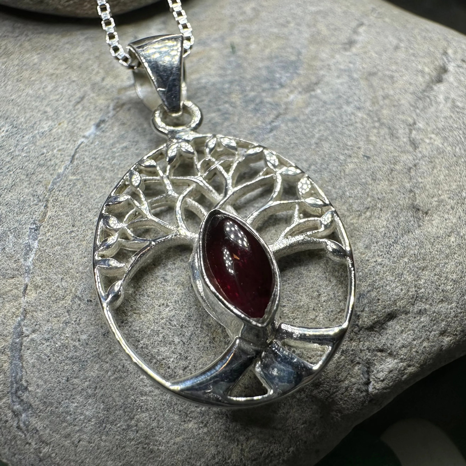 Tree of Life Necklace Irish Scottish Wiccan Celtic 925 Pendant W/FREE CHAIN
