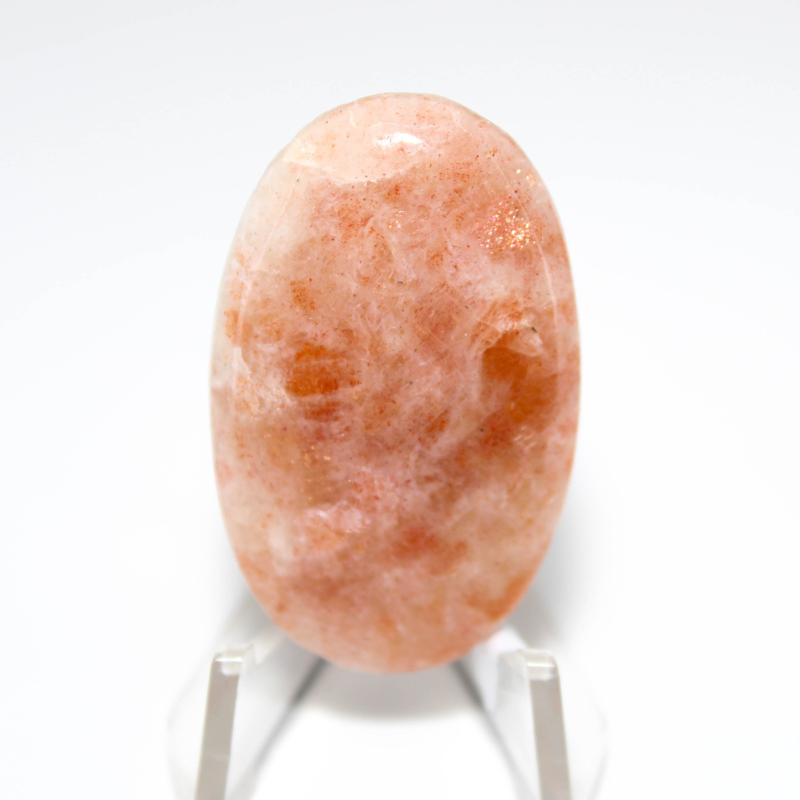 49.80 Ct Rare Indian Sunstone Oval Cabochon Loose Gemstone 41x25x5 mm