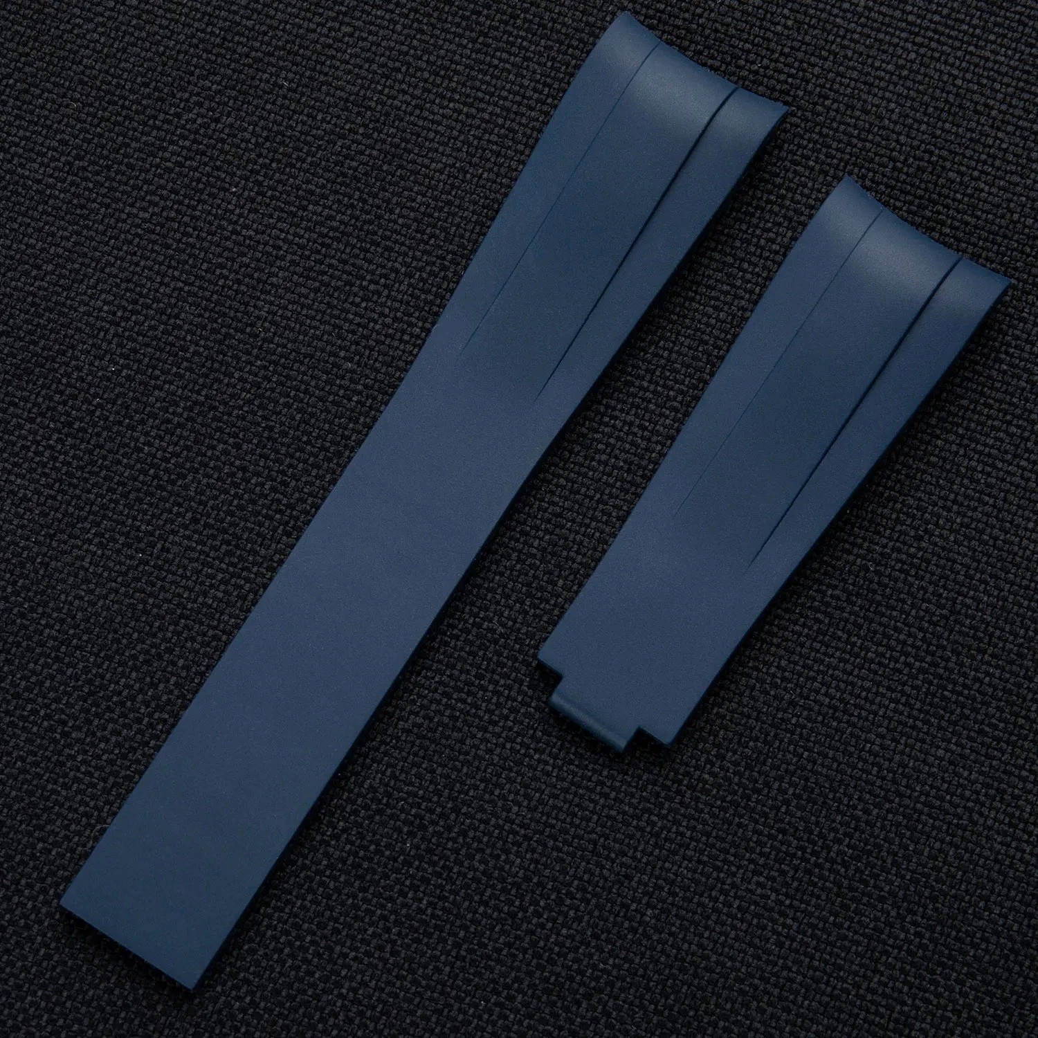20 22mm FKM Rubber Watch Strap Fits Tudor Black Bay BB 39mm 41mm 39mm
