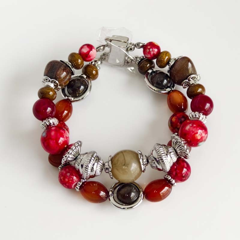 New 7.5″ Chicos Beads Magnetic Bracelet Chic Women Party Vacation Jewelry Gift