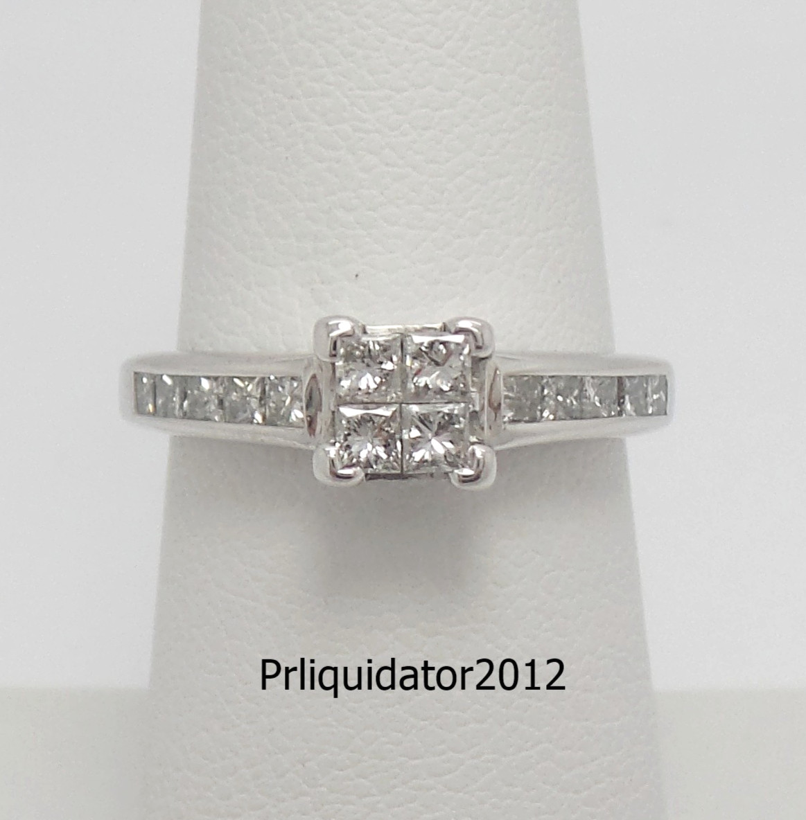 3/4CT Natural Diamond Engagement Wedding Anniversary Bridal Ring 14K White Gold