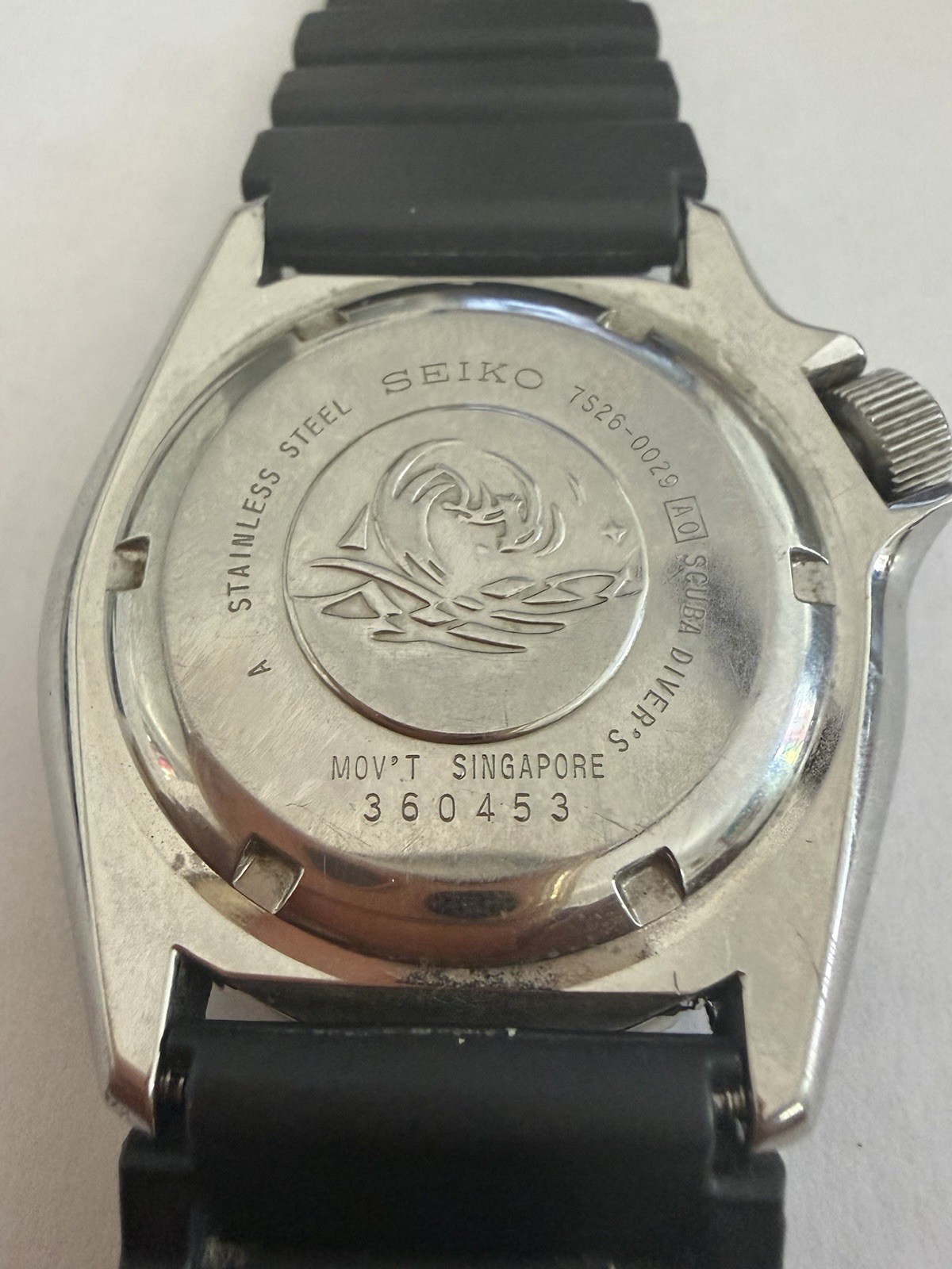 Seiko SKX173 7S26-0029 Automatic Diver 200m Malaysia Rubber Works All Original