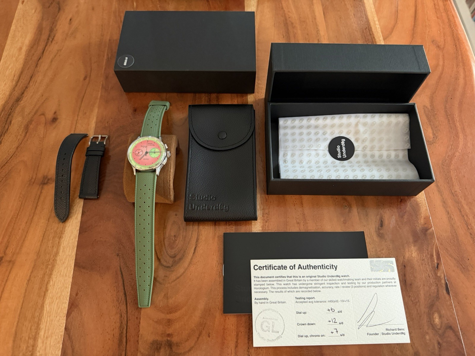 Studio Underd0g Watermelon Underdog With Box Chronograph Watch Gen 3