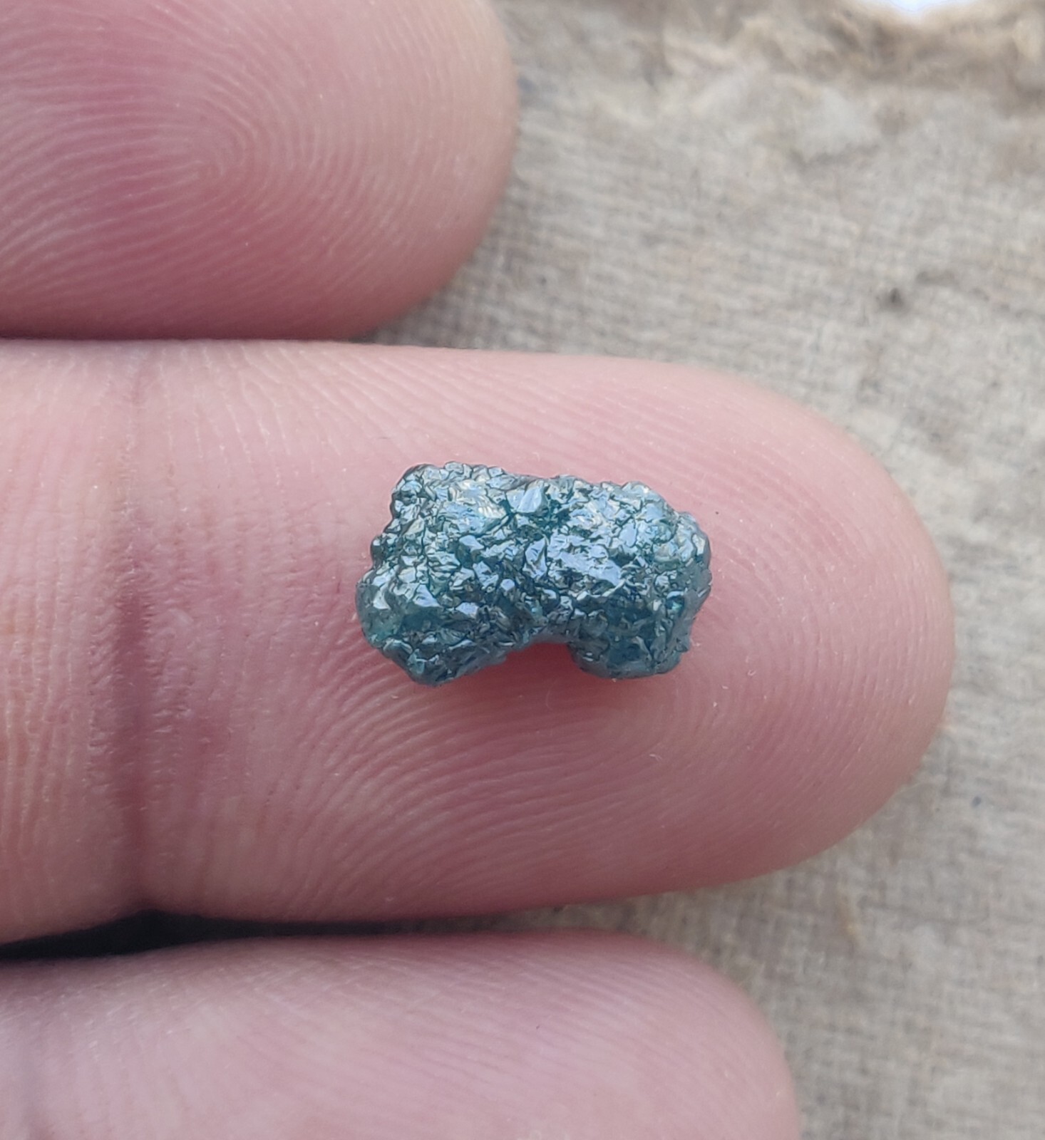 3.05 CT Blue Uncut Natural Loose Rough Diamond For Making Jewelry