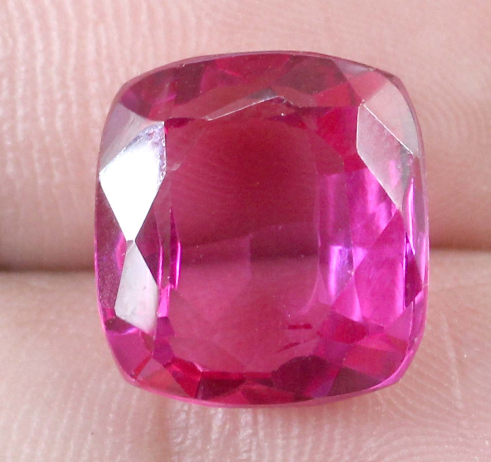 11.70 Ct Cushion Natural Padparadscha Pink Sapphire Gemstone Certified