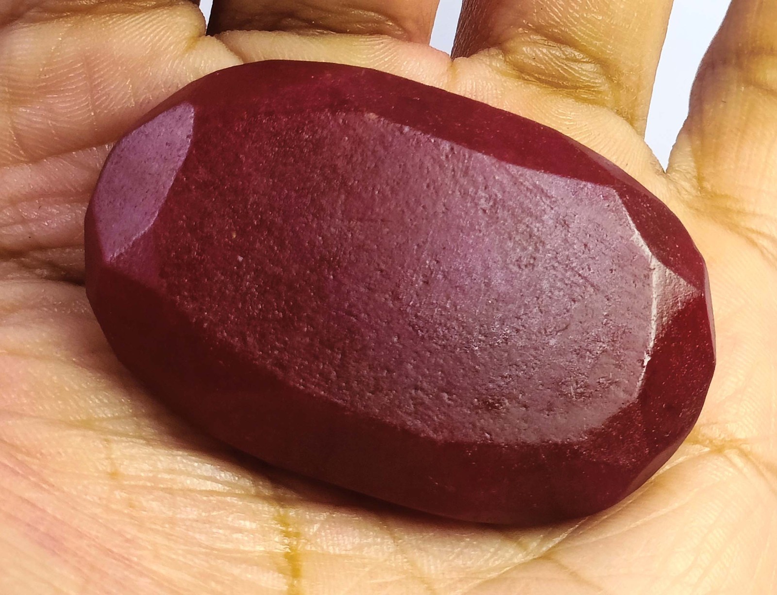 Spectacular Quality 124 Ct Natural Red Ruby Oval Shape IGL Gemstone 6AHL