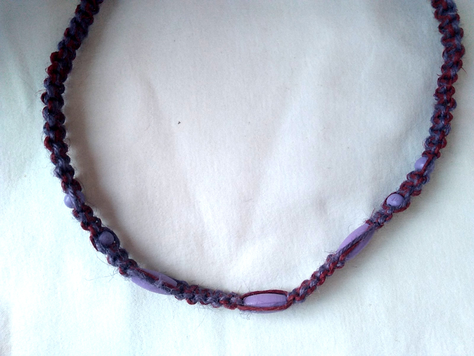 SURFER SKATER HEMP NECKLACE 24″ Unisex Macrame Boho Hippie USA Seller New