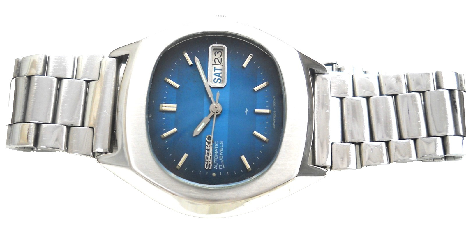 Vintage Seiko Automatic Watch 7009-500LR – Gradient Blue Dial – Regulated Japan