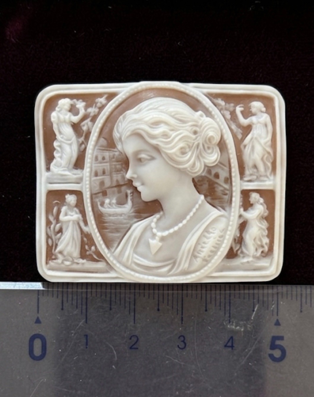 AMAZING SHELL CAMEO HANDMADE