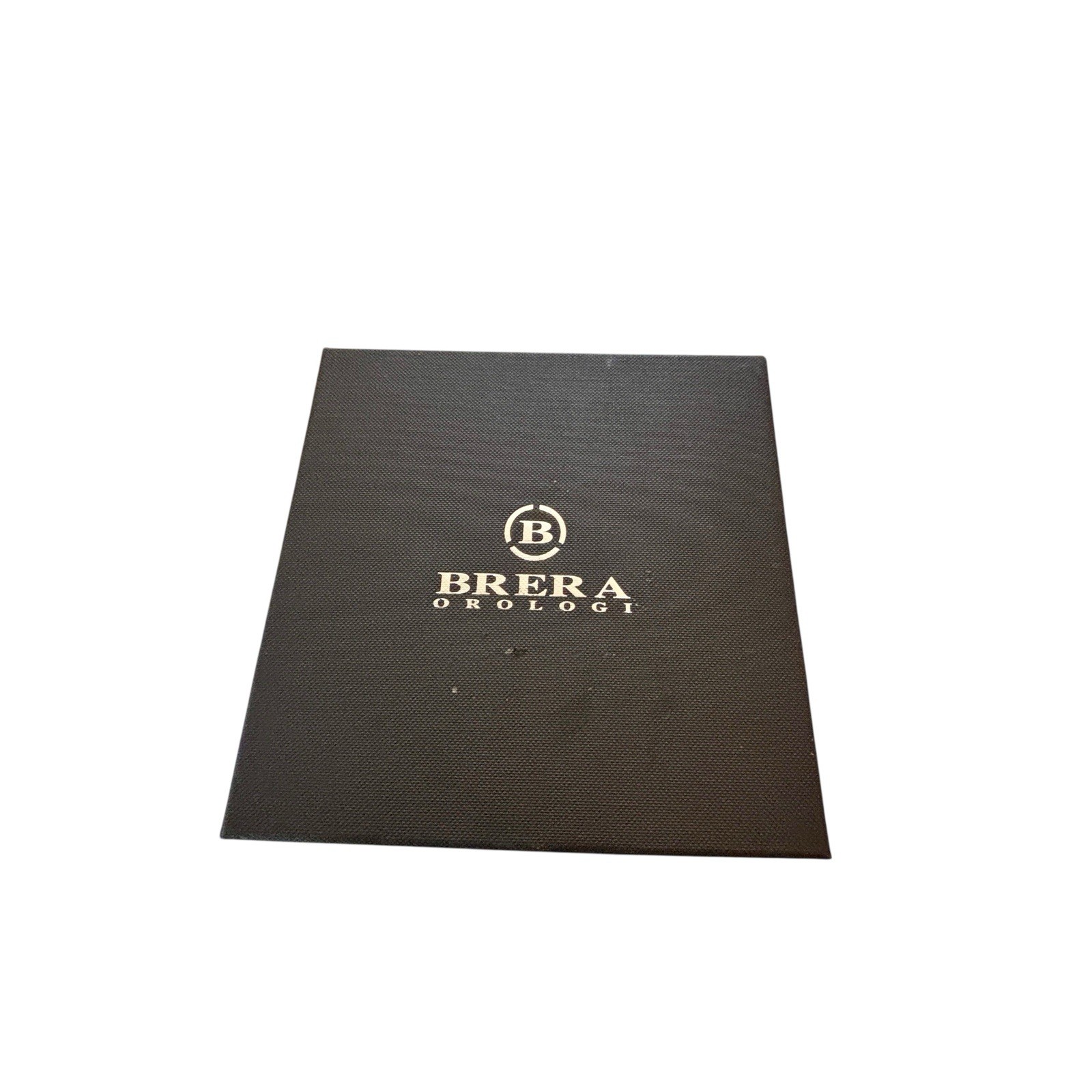 BRERA Orologi Watch Box Case And User Manual Black Vintage Genuine Box Only