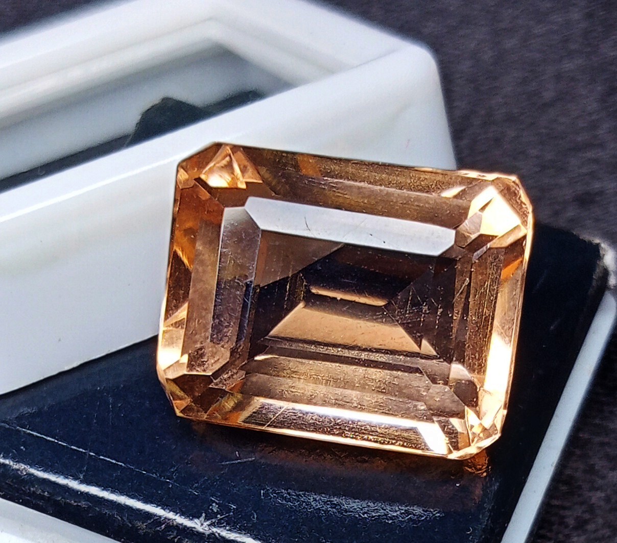 Natural Morganite Emerald Cut Madagascar Certified Loose Gemstone 17.90 Ct
