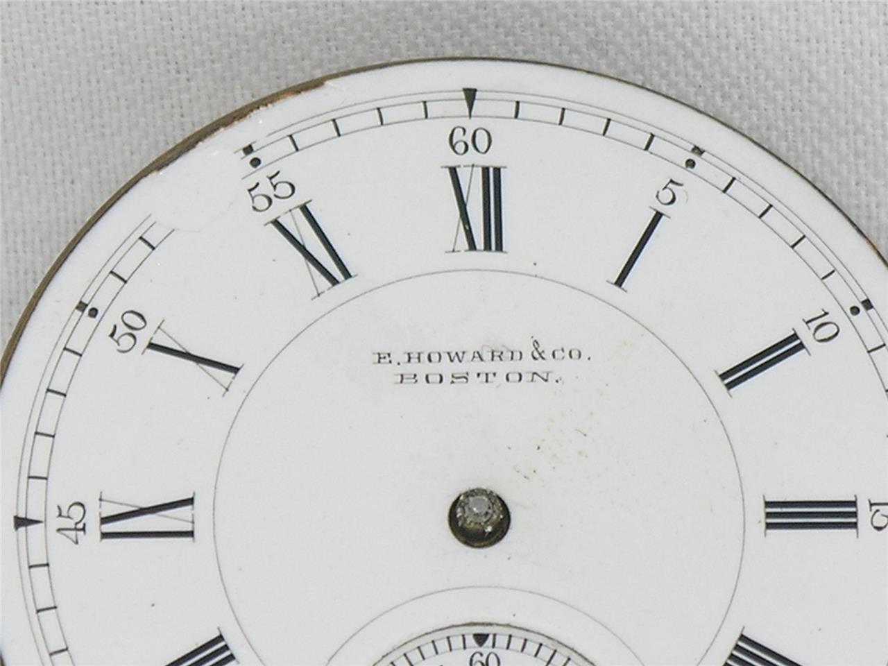 EXTREMELY RARE E. HOWARD 12TH MADE SERIES IX POCKET WATCH MOV’T & DIAL + STEM