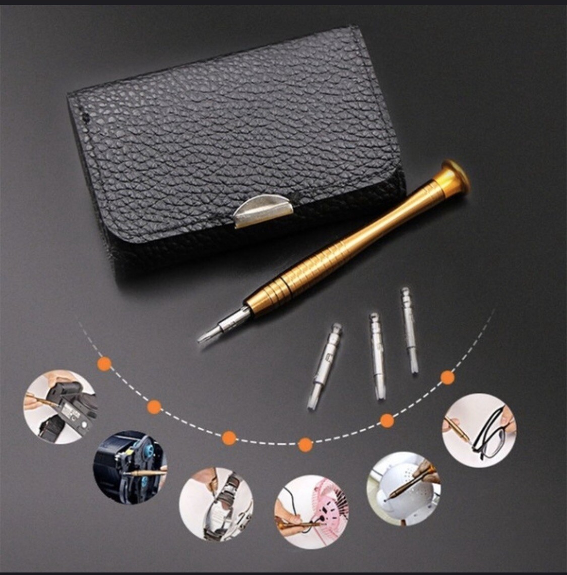 Screwdriver Set 25 Jewelers Watch Jewelry Eyeglass Repair Tools Precision Micro
