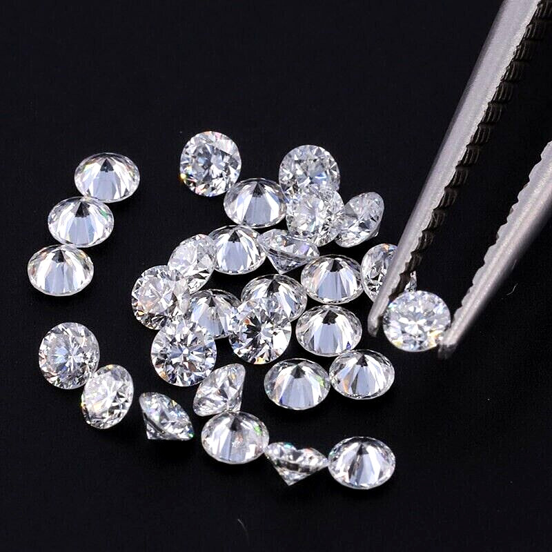 280 Pcs Loose Lab Grown CVD Diamond 0.90 MM Round D Color IF CLARITY Certified