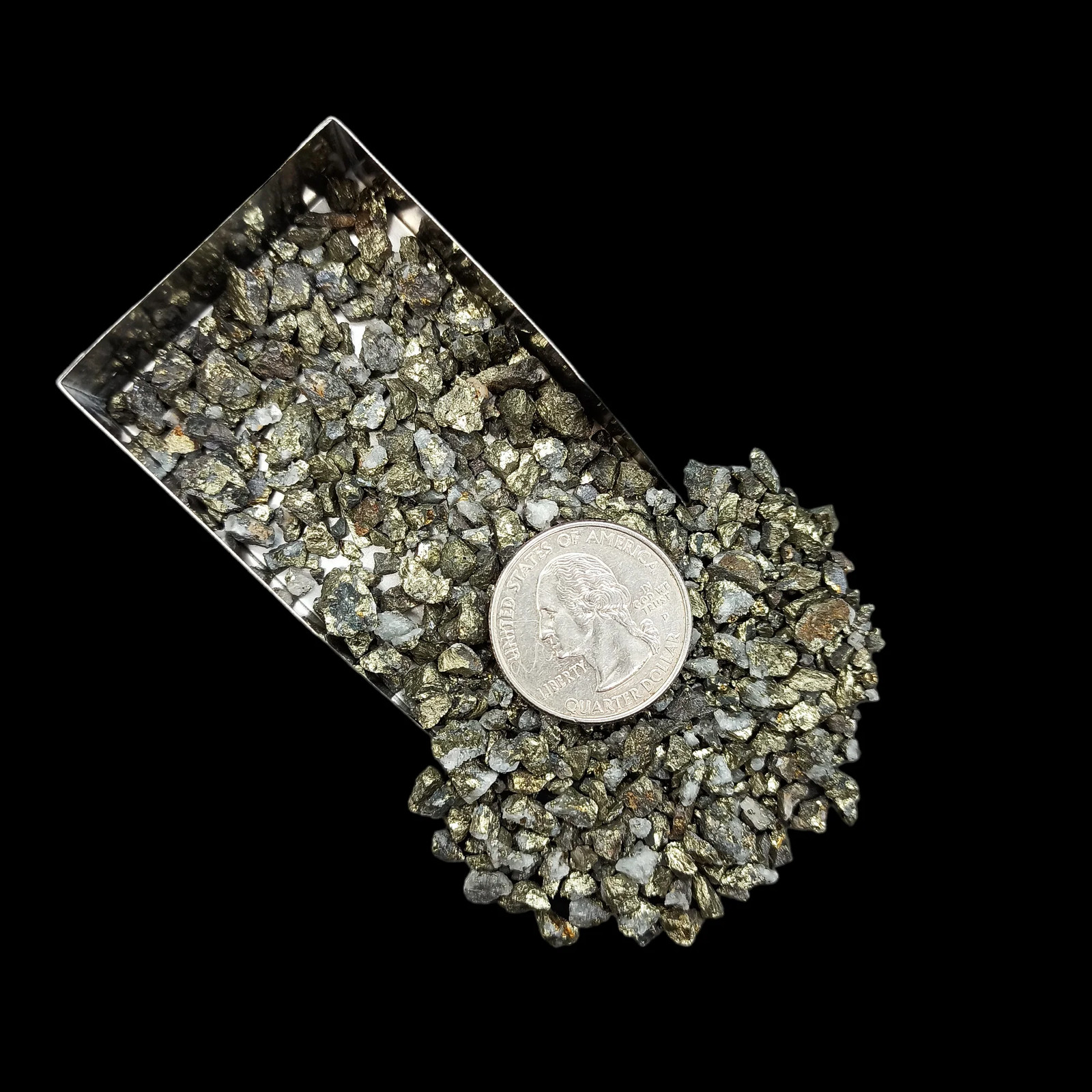 Chalcopyrite Coarse Gemstone 3-5mm for Bottles Home Decor