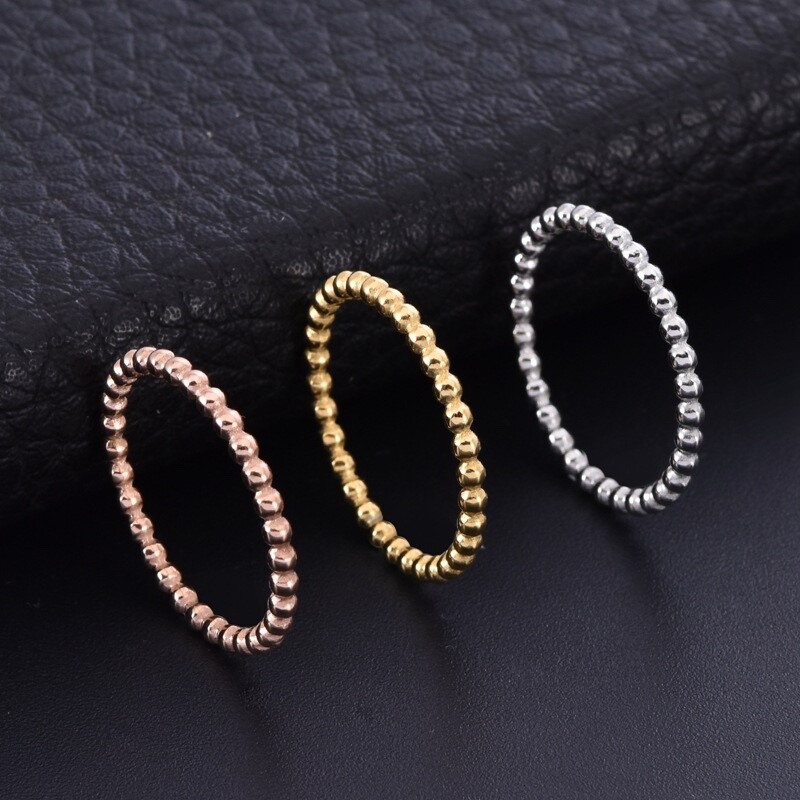2mm Thin Plain Silver Gold Plated Stainless Steel Wedding Ring Band R61