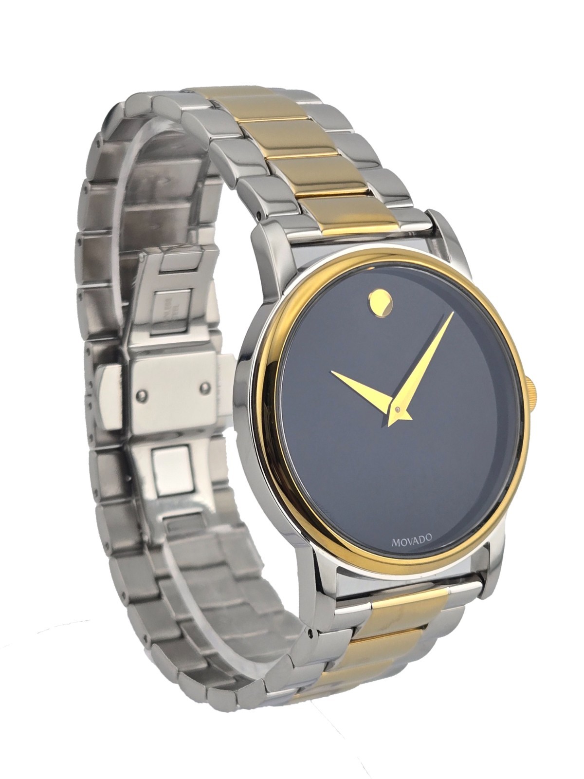 Movado Museum 2100016 Black Dial Two Tone Men’s Watch Refurbished