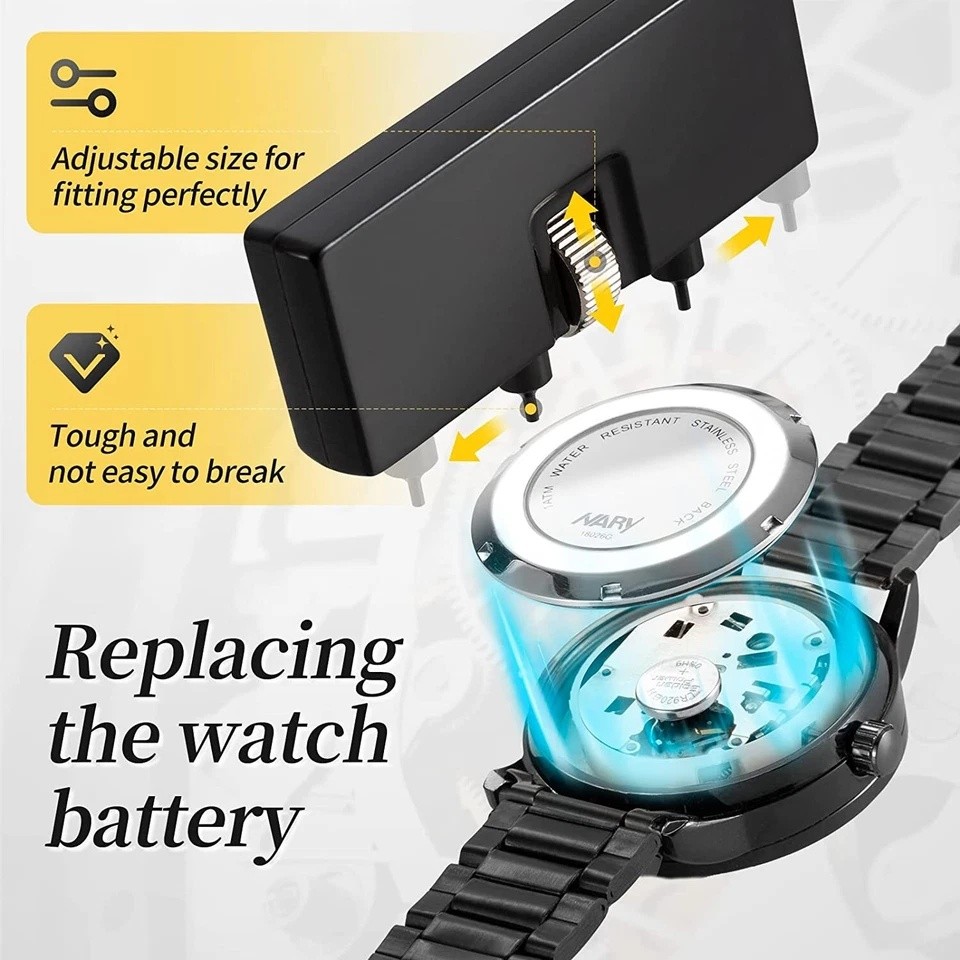 2025 Watch Repair Kit Watchmaker Back Case Remover Opener Link Pin Spring Bar